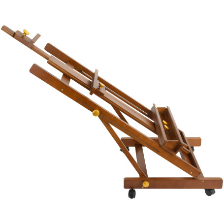 Studio floor easel for 2 canvases Gamma "Old Master", 54,5*61*135 (230) See, red beech
