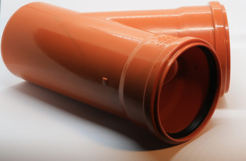 External Tee 110mm 45 degree Flextron