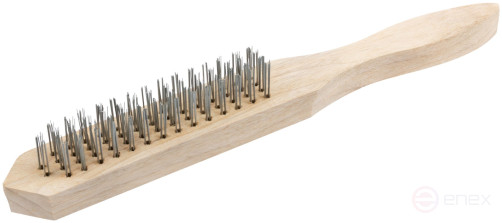 Brush No. 116 7133004 with wooden handle, 4-row