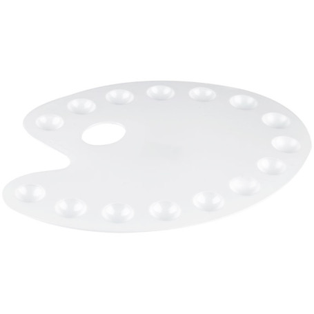 STAMM palette, large, oval, plastic