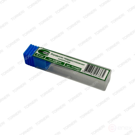Carbide borehole type K030103 (conical), 3.0 mm, shank 3 mm, double notch TORNERI T018427