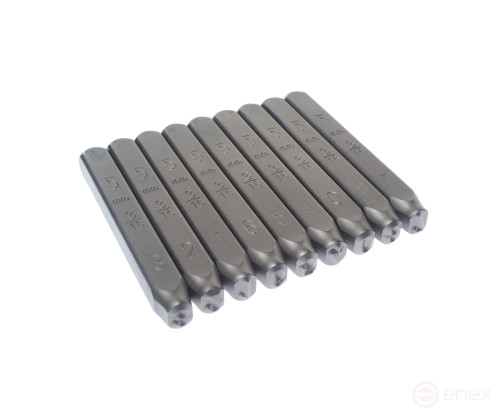 Digital stamps of 5mm (HRC 60+-2 degrees DIN 1451) JTC