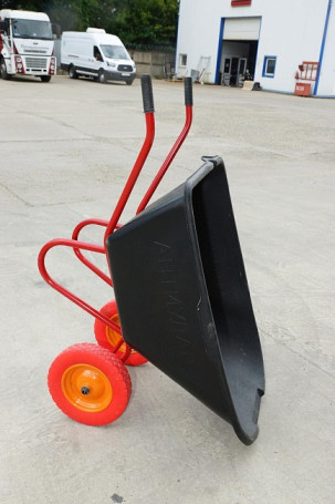 Industrialist 2-wheel anti-impact wheelbarrow, 180 liters (cast wheel)