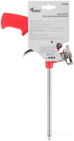 Mounting foam gun, plastic housing