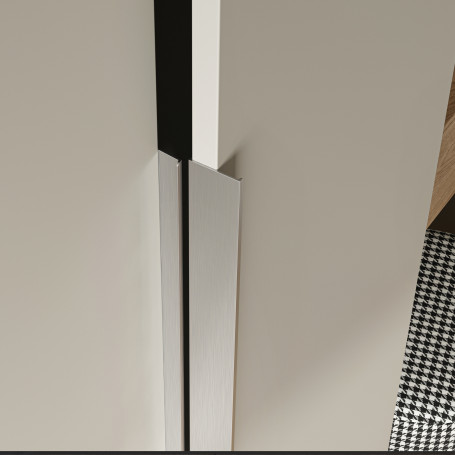 Handle meb. overhead alum. INSIDE 320/397 white matte, AKS