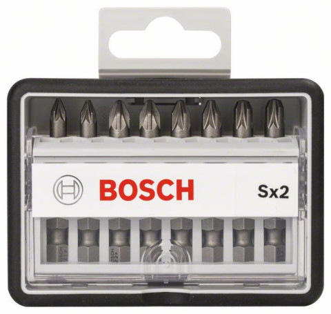 Set of Robust Line of 8 nozzles-bits Sx Extra Hart 49 mm, 8 pcs., 2607002557