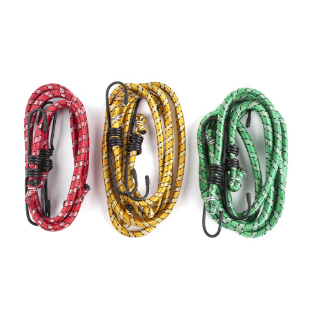 Elastic bands for securing luggage 6pcs D8mm (2x60cm/2x80cm/2x100cm)