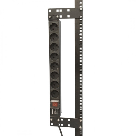 PMV1-RAL9005 Bracket for mounting 19-inch and vertical equipment on the side of racks (2 pcs. included)