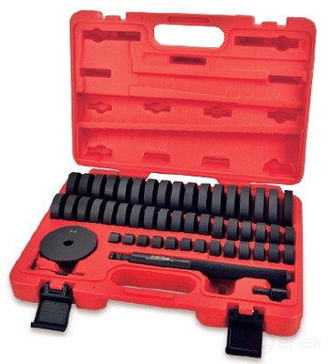 A set of mandrels for mounting and dismounting bearings, 18-74 mm, case, 50 pieces TOPTUL JGAI5201