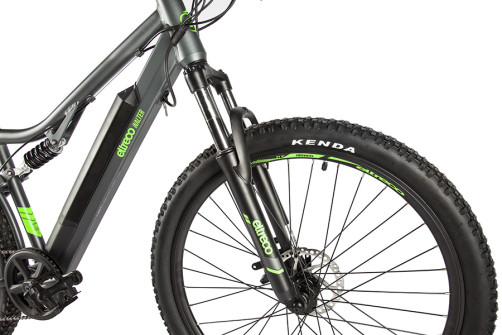 Велогибрид Eltreco Walter Черно-зеленый-2502
