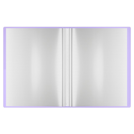 Folder with 30 Berlingo "Haze" inserts, 17 mm, 600 microns, with inner pocket, mint, soft touch