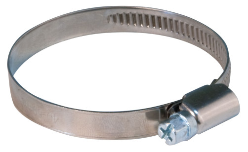 Хомут обжимной накатной, ширина 12 мм, нерж.сталь 16-27 мм