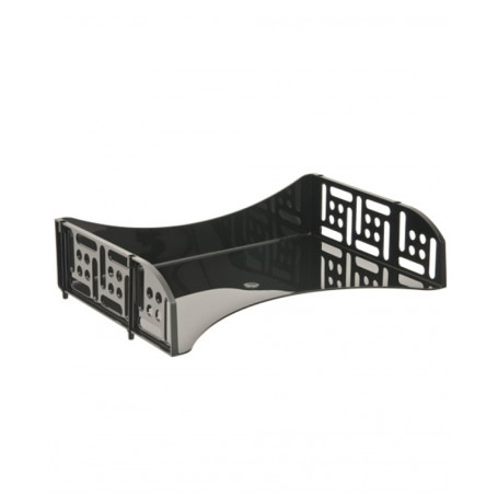 Paper tray horizontal STAMP "Field", wide loading, black