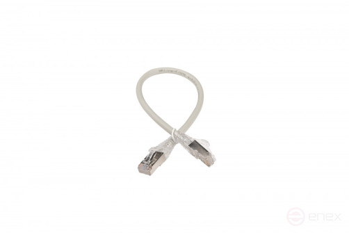 WRline WR-PC-RJ45-FTP-5E-0.3-GY Patch Cord F/UTP, category 5e, 2xRJ45, shielded, grey, LSZH, 0.3m