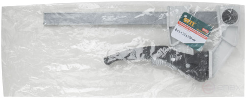 Струбцина рычажная быстрозажимная, усилие сжатия 200 кг, рычажный храповый механизм, металлический корпус, Профи, 90 х 200 мм