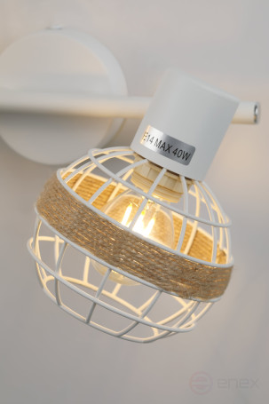 Rivoli Anselma 7034-702 spot wall and ceiling lamp 2 x E14 40 W rotary