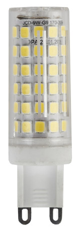 Лампа светодиодная ЭРА STD LED JCD-9W-CER-827-G9 9Вт керамика капсула теплый белый свет G9