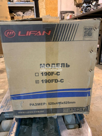 Lifan 190FD-C engine, 25mm shaft, 18 Amp coil