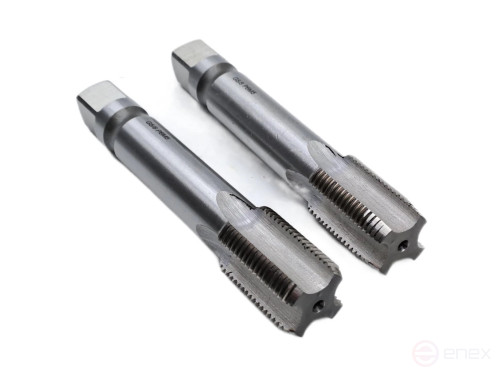 Метчик трубный машинно-ручнoй G 5/8" Р6М5 комплект из 2-х штук TORNERI Т017439