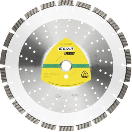 Diamond cutting wheel DT 612 UT Supra, 350 x 25.4