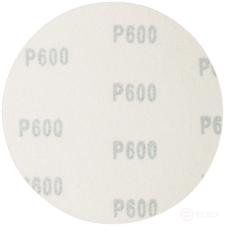 Круги абразивные шлифовальные на ворсовой основе под "липучку" (Р600, 125 мм, 5шт.), Cutop Profi