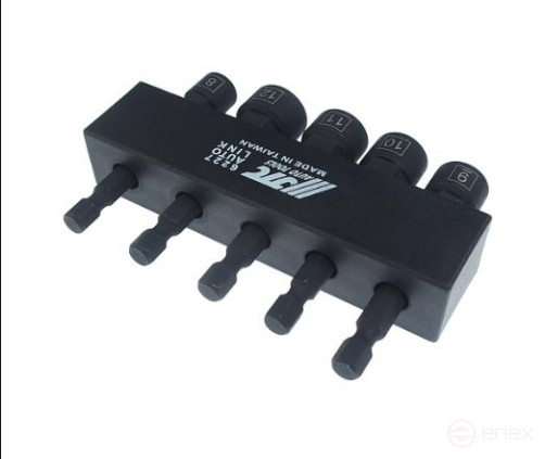 Набор бит-головок для изношенных болтов и гаек под шуруповерт JTC