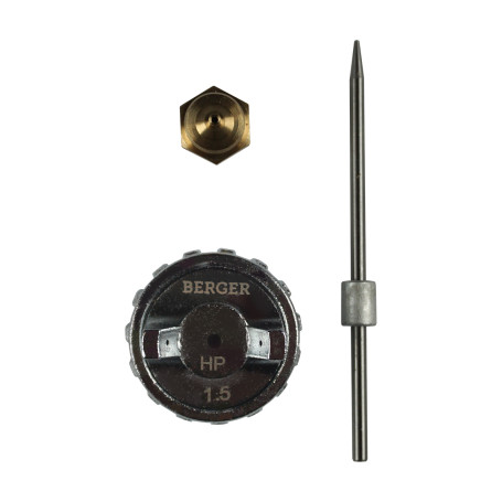 Replacement kit for BERGER "GRAU" HP spray gun (nozzle+needle+nozzle 1.5 mm) BG1371
