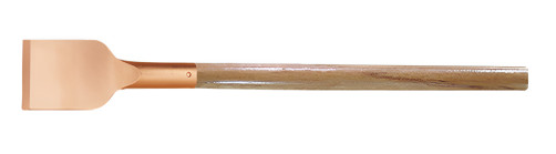 Scraper blade 50x690 mm wooden handle intrinsically safe BeCu 212-1002, HORTZ