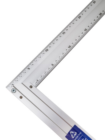 Угольник алюминиевый строительный 400 мм (две шкалы)