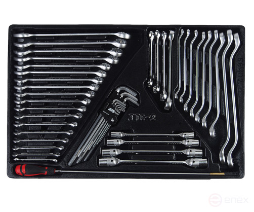 Набор инструментов для тележки инструментальной JTC-5640 (2-я секция) 45 предметов JTC