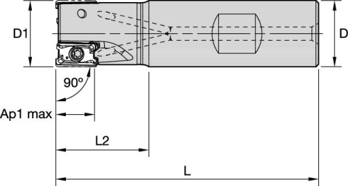 Фреза M4D032Z04B32LN11
