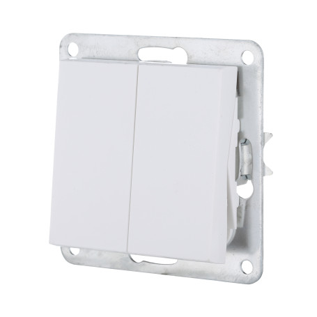 Switch 2-cl., from two places (circuit 6+6) 16 A, 250 B (white) LK80