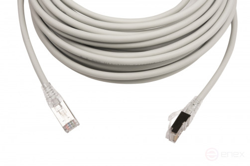 WRline WR-PC-RJ45-FTP-5E-10-GY Патч-корд F/UTP, категория 5е, 2xRJ45, экранированный, серый, LSZH, 10м