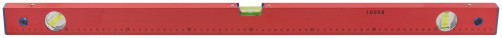 Уровень "Стандарт", 3 глазка, красный корпус, фрезерованная рабочая грань, шкала 800 мм