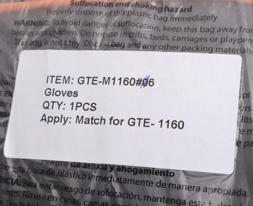 Ремкомплект для установки GTE-M1160 (06) перчатки GTE