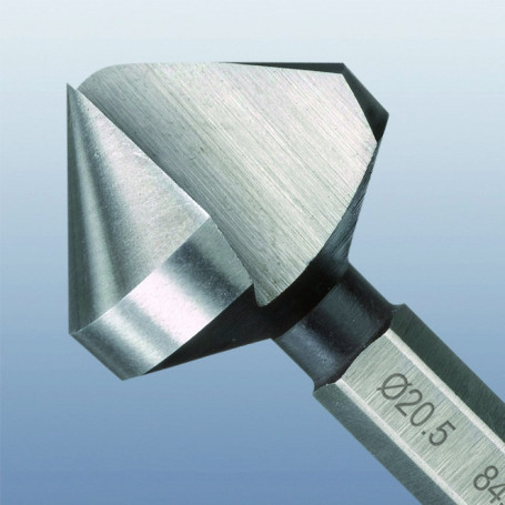 845/1 Single-channel conical countersink nozzle, 1/4" C 6.3, 20.50 x 43 mm shank