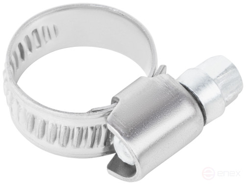 Хомут обжимной накатной, ширина 9 мм, нерж.сталь 10-19 мм