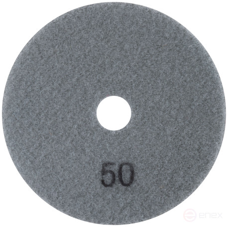 Diamond flexible grinding wheel AGSHK (Velcro), dry grinding, 100 mm, P 50