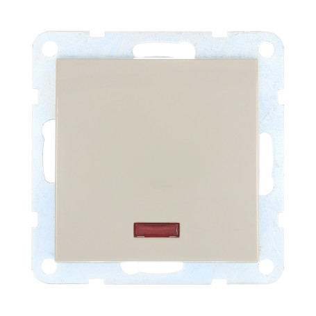 Switch 1-cl., with indicator (circuit 1L) 16 A, 250 B (beige) LK60