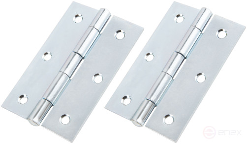 Universal hinges, set of 2 pcs., zinc 75 x 50 mm