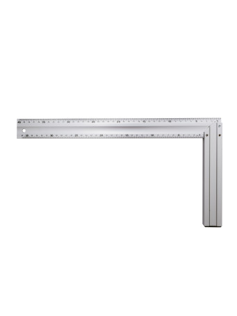 Угольник алюминиевый строительный 400 мм (две шкалы)