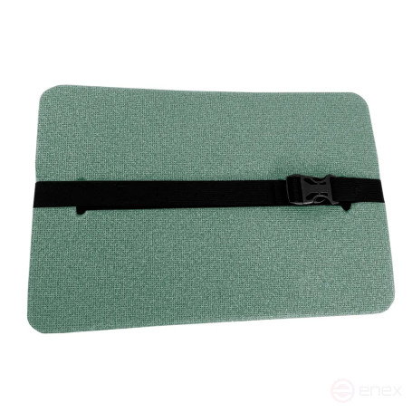 Tourist seat, 3-layer olive oil, with foil, moisture-resistant, multi-layered, foam/karemat, camping seat, hiking/hiking trunk 350x240x15 mm