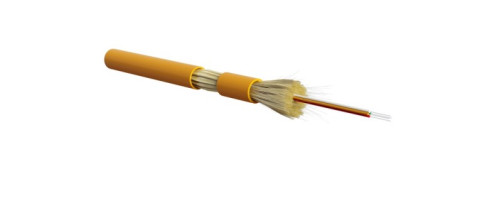 FO-DT-IN-62-4- LSZH-OR Fiber optic cable 62.5/125 (OHM1) multimode, 4 fibers, dense buffer coating (tight buffer), for internal laying, LSZH, ng(A)-HF, -40°C - +70°C, orange