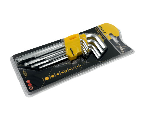 Skole Hex Wrench Set, 9 pcs long with ball TRX2-9PCL