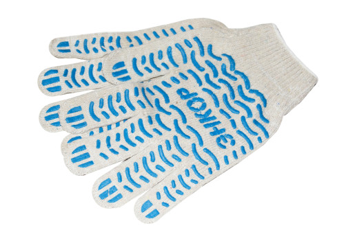 COTTON gloves with PVC ANCHOR Wave