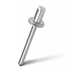 Closed exhaust rivet MESSER Aluminum/Aluminum AlMg1.5%/Sst. Standard sideboard. 4.0x8.0 mm (Pack of 1000 pcs.)