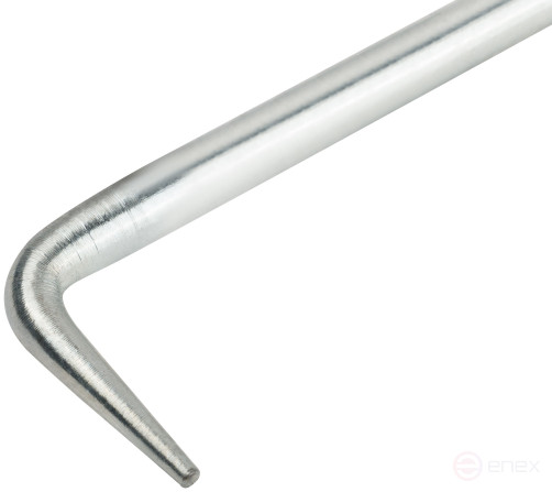 Hook for knitting rebar, tool steel