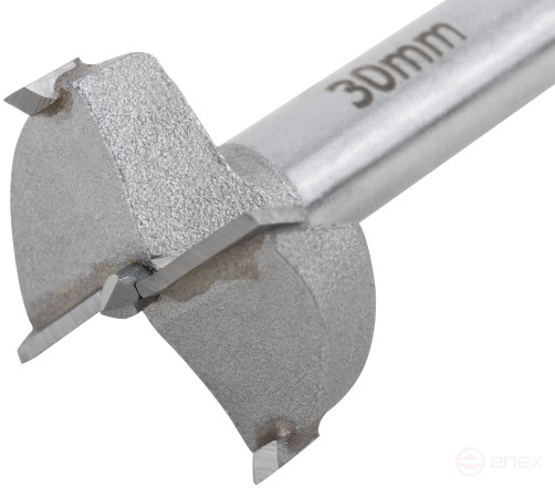 Forstner drill bit (milling cutter) with 30 mm carbide inserts