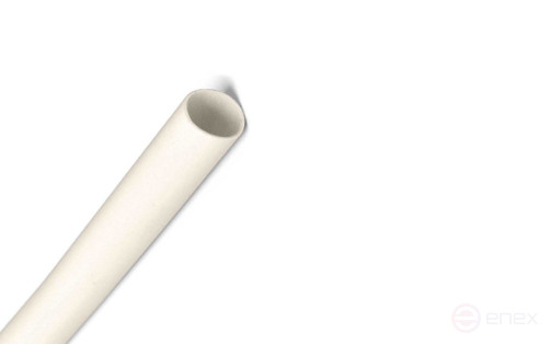 Heat Shrinkable White Tube RIPO Plus Ø 8.0 / 4.0 White 100m