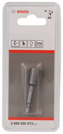 Socket wrenches 50 mm x 1/4";